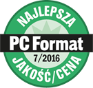 Wyróżenienie PC Format Najlepsza jakość i cena lipiec 2016