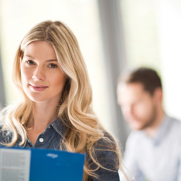 Business woman in an office